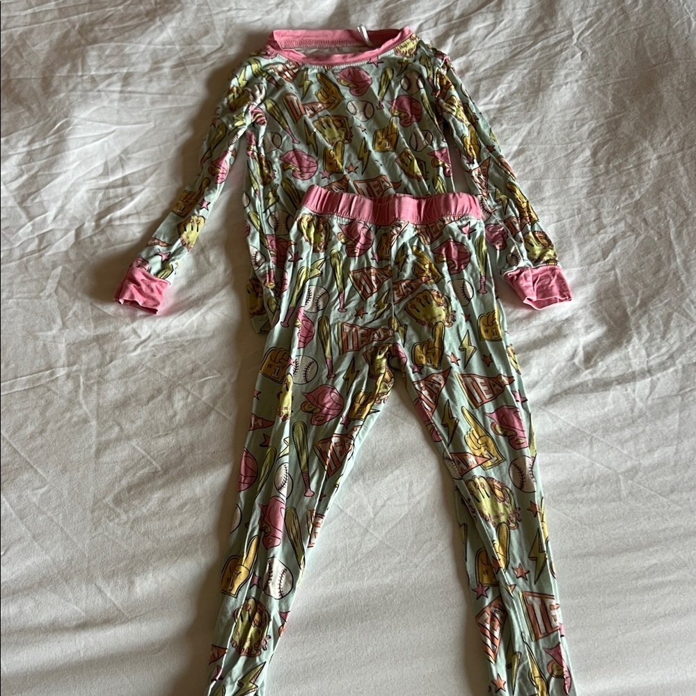 Kids Ice Cream Print Pajamas